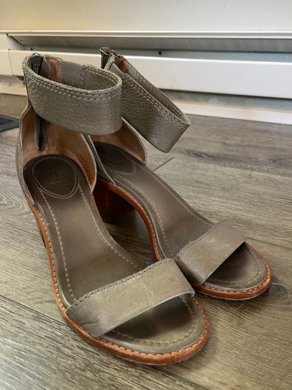 Frye Chunky Heels, Size 9